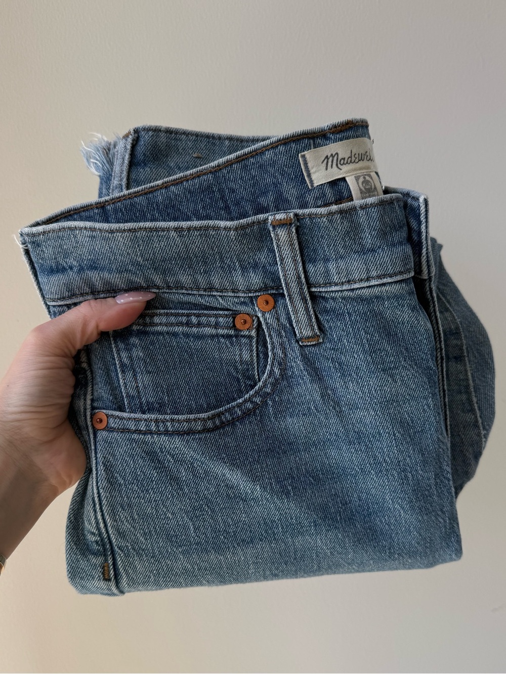 Madewell Perfect Vintage Crop Jeans Blue Wash 27 - Picture 12 of 13